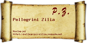 Pellegrini Zilia névjegykártya